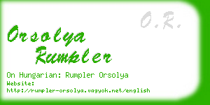 orsolya rumpler business card